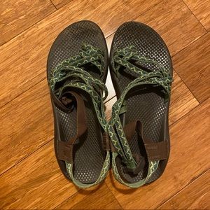 Women’s Green Double Strap Chacos